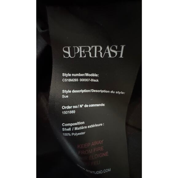 NEW Super Trash Black Mini Skirt Hardware Baddie Rocker Edgy - Picture 8 of 8